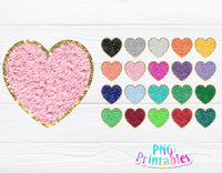 Chenille Hearts | Sublimation PNG