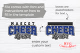 Cheerleader Template 0081 | Cut File