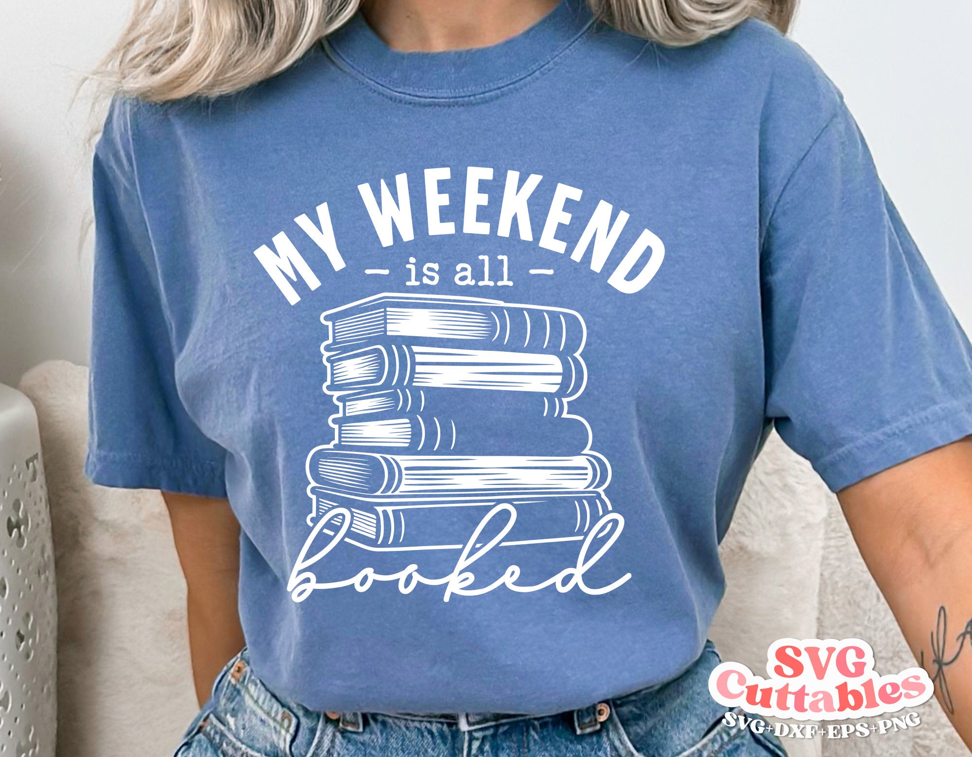 My Weekend File My Weekend Is All Booked svg - Book Reading Cut File | svgcuttablefiles