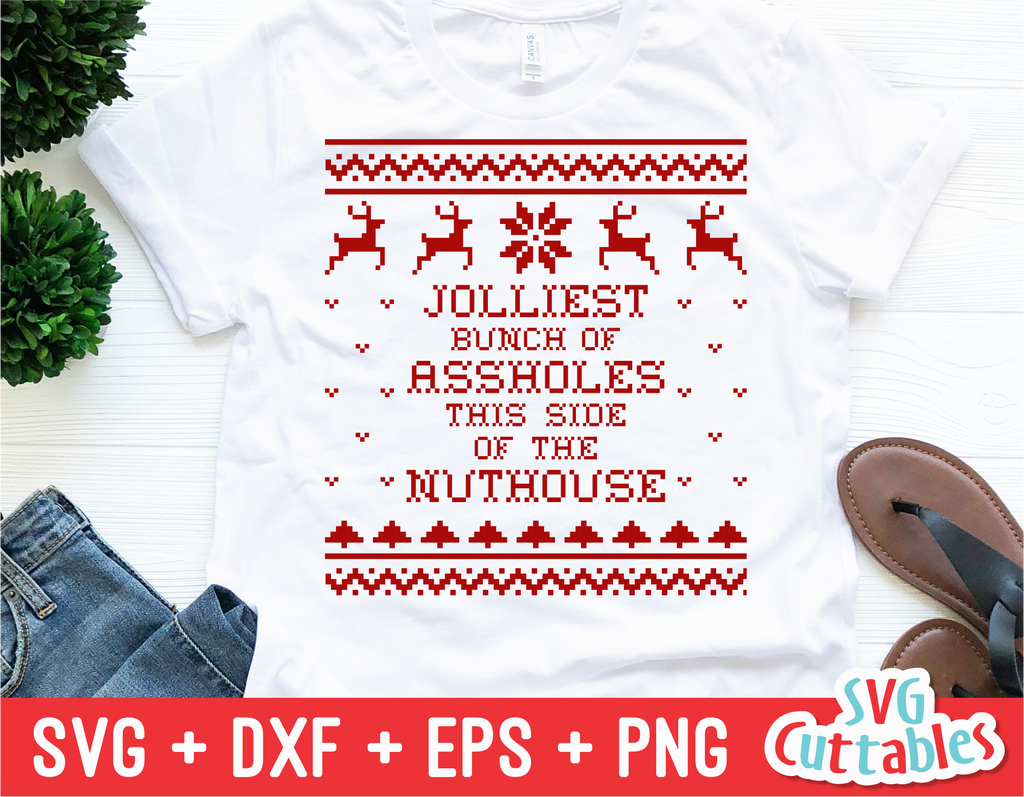 Jolliest bunch of assholes this side of the nuthouse, Christmas Sweater